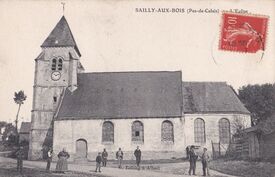 vue ancienne de l'église de Sailly-au-Bois