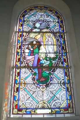 un vitrail de l'église de Sailly-au-Bois